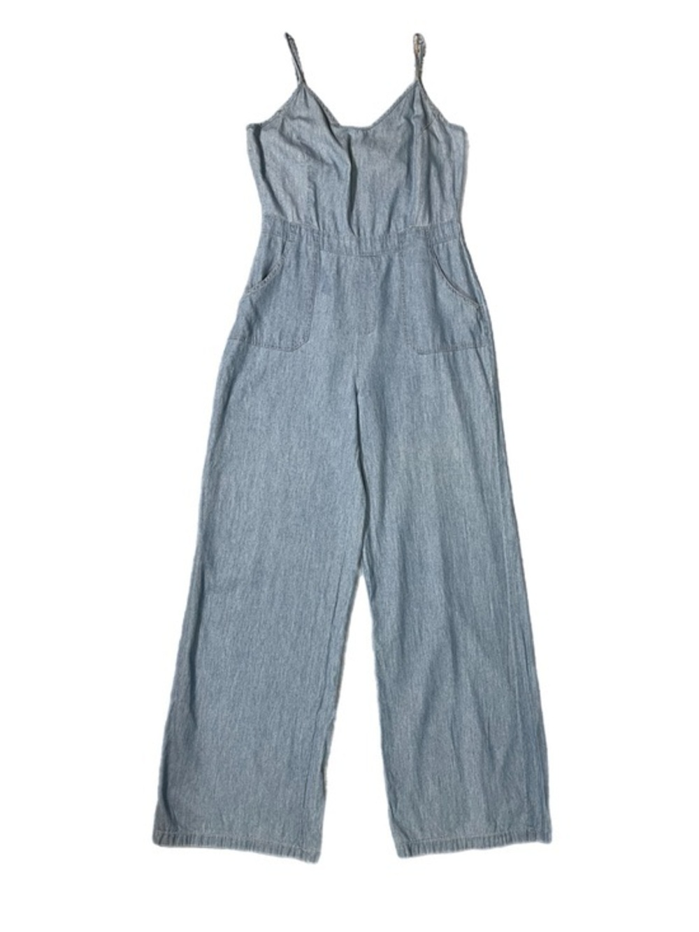 Blueasphalt Denim Light Weight Noodle Strap Jumpsuit